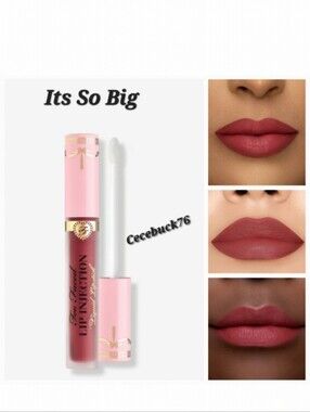 🌺Too Faced Lip Injection It's So Big Power Plumping Cream Liquid Lipstick
